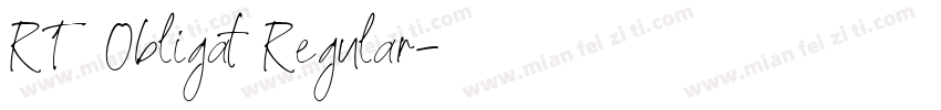 RT Obligat Regular字体转换